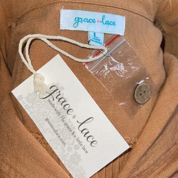 Grace & lace Linen Safari Jacket Chai various sizes - Picture 3 of 5